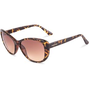 Calvin Klein Women's CK19560S Oval Sunglasses, Tortoise/Gradient Brown, 57mm,16mm,140mm in Kuwait