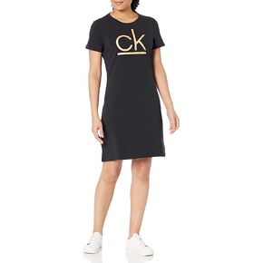 Calvin Klein Women's Short Sleeve Logo T-Shirt Dress in Kuwait