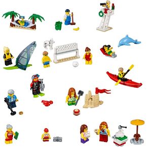 LEGO City Town People Pack – Fun at The Beach 60153 Building Kit (169 Piece) in Saudi Arabia