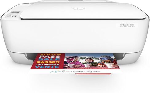 HP DeskJet 3634 Compact All-in-One Wireless Printer with Mobile Printing, HP Instant Ink or Amazon Dash replenishment readyy (K4T93A) in Saudi Arabia