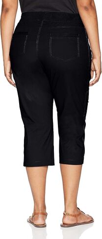 Lee Women's Plus-Size Margeaux Knit Waist Cargo Capri Pant in Saudi Arabia