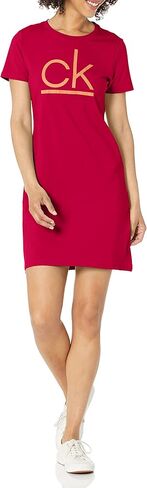 Calvin Klein Women's Short Sleeve Logo T-Shirt Dress in Kuwait