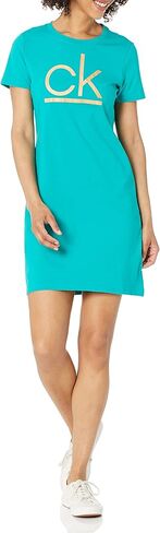 Calvin Klein Women's Short Sleeve Logo T-Shirt Dress in Saudi Arabia