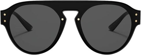Versace VE 4420 GB1/87 Black Plastic Aviator Sunglasses Grey Lens in Saudi Arabia