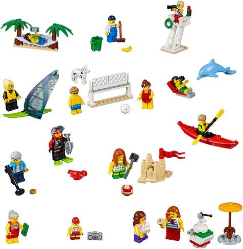 LEGO City Town People Pack – Fun at The Beach 60153 Building Kit (169 Piece) in Saudi Arabia