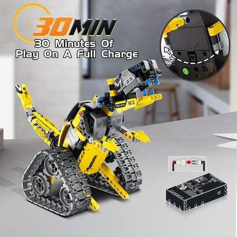 Mibido 3in1 Remote & APP Controlled Robot Dinosaur Building Kit, Educational STEM Projects Coding Set Creative Gifts for Kids Aged 6 7 8 9 10 11 12+, New 2022 (434 Pieces) in Kuwait
