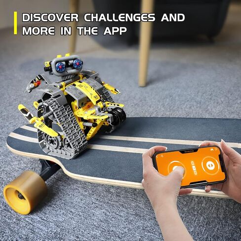 Mibido 3in1 Remote & APP Controlled Robot Dinosaur Building Kit, Educational STEM Projects Coding Set Creative Gifts for Kids Aged 6 7 8 9 10 11 12+, New 2022 (434 Pieces) in Kuwait