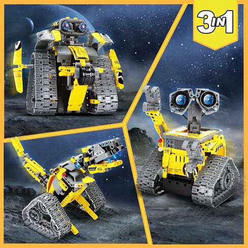 Mibido 3in1 Remote & APP Controlled Robot Dinosaur Building Kit, Educational STEM Projects Coding Set Creative Gifts for Kids Aged 6 7 8 9 10 11 12+, New 2022 (434 Pieces) in Kuwait