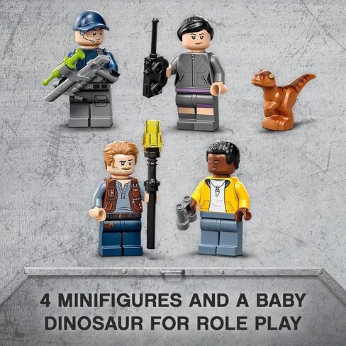 LEGO 76942 Jurassic World Baryonyx Dinosaur Boat Escape Toy with Owen Grady Minifigure, a Dino & 2 Fish Figures, Gift Idea for Boys & Girls in Saudi Arabia