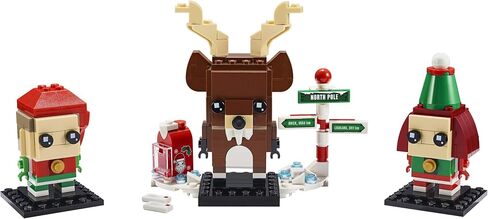 LEGO Brickheadz Reindeer, Elf and Elfie 40353 Building Toy (281 Pieces) in Saudi Arabia