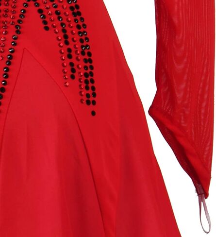 Sequin Women Ballroom Tango Waltz Standard Smooth Competition Dance Dress Red in Kuwait