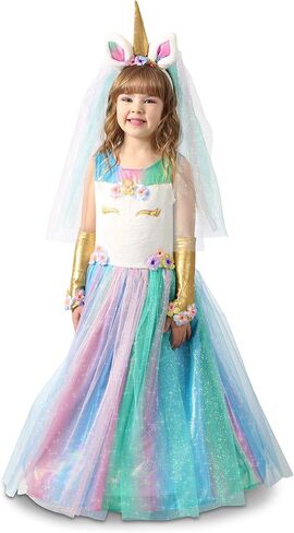 Princess Paradise Girl's Lovely Lady Unicorn Costume Dress, Large in Saudi Arabia