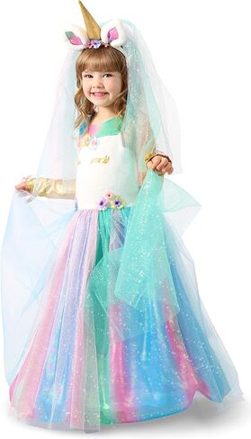Princess Paradise Girl's Lovely Lady Unicorn Costume Dress, Large in Saudi Arabia