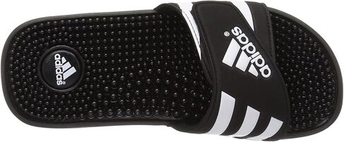 adidas Men's Adissage Slides Sandal, Black/White/Black, 10 in Saudi Arabia