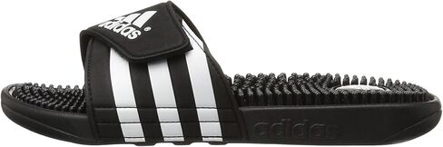 adidas Men's Adissage Slides Sandal, Black/White/Black, 10 in Saudi Arabia