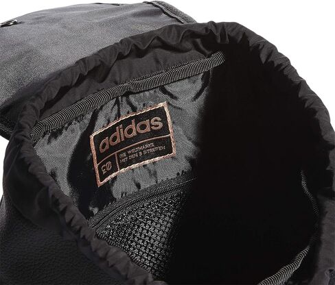 حقيبة ظهر Adidas Premium Mini، جلد PU أسود/ذهبي وردي، مقاس واحد in Kuwait