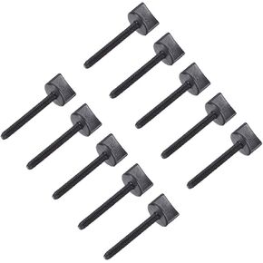 uxcell M4 x 35mm Thumb Screw Bolt Hand Driven Spade Nylon Plastic Screws Metric Thread for RC Model Aircraft 10 Pcs in Saudi Arabia
