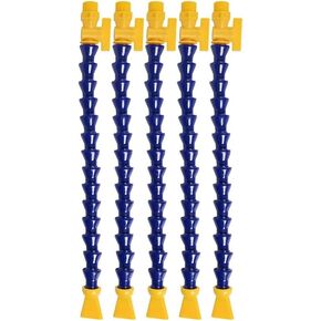 5 قطع 1/4 بوصة PT خرطوم أنابيب تبريد زيت الماء المرن مع مفتاح فوهة مسطحة قابل للتعديل خرطوم حقن أنابيب التبريد لآلة CNC والمخرطة والطحن والآلات الهيدروليكية ونظام تبريد المياه in Kuwait