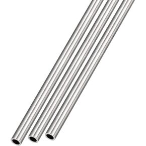 METALLIXITY 304 أنبوب من الفولاذ المقاوم للصدأ (9 مم OD × 0.5 مم جدار T × 300 مم طول) 3 قطع، أنابيب مستقيمة - للتأثيث المنزلي والآلات