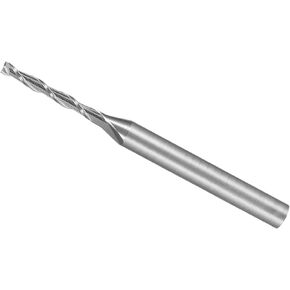 CoCud Spiral End Mill, 1/8" Shank 1.5mm x 12mm Solid Carbide 2-Flute CNC Router Bit Milling Cutter - (Applications: for Plywood Hardwood Plastic), 1-Piece in Saudi Arabia