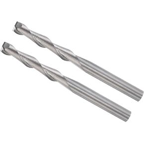 مطاحن نهاية حلزونية CoCud، ساق 1/8 بوصة 3.175 مم × 17 مم من الكربيد الصلب 2-Flute CNC قطع طحن - (التطبيقات: للخشب الرقائقي والبلاستيك الصلب)، قطعتان in Kuwait