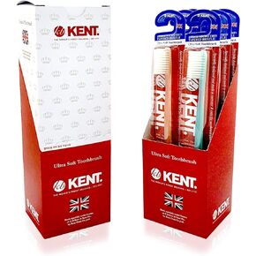 [KENT] CLASSIC Medium Head Extra Soft Toothbrush, Sensitive Teeth & Gums for Adults & Teens - (Set of 6) in Saudi Arabia