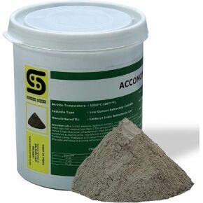 SIMOND Store Castable Refractory Cement 2822F Rated, for Furnace Forge Foundry Fireplace Oven Stove, 45% Alumina Hydraulic Bonded Low Cement Castable - 4 LBS in Saudi Arabia