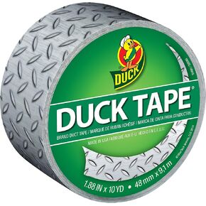 شريط لاصق مطبوع Duck 280410 من Duck Brand، مدقق، 1.88 بوصة × 10 ياردة، لفة واحدة in Kuwait