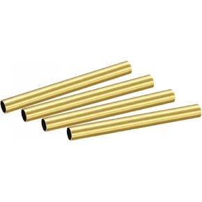 uxcell Brass Round Tube 10mm OD 0.5mm Wall Thickness 100mm Length Pipe Tubing 4 Pcs in Saudi Arabia