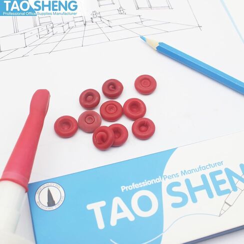 أغطية إغلاق من اللاتكس لأنبوب السد 10 قطع من تاوشينغ، سدادة غطاء حافظة للسد مناسبة عالميًا لإغلاق والحفاظ على أنبوب السد المفتوح، أحمر 10 عبوات in Kuwait