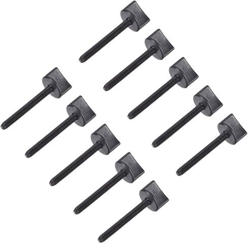 uxcell M4 x 35mm Thumb Screw Bolt Hand Driven Spade Nylon Plastic Screws Metric Thread for RC Model Aircraft 10 Pcs in Saudi Arabia