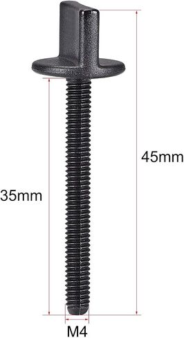 uxcell M4 x 35mm Thumb Screw Bolt Hand Driven Spade Nylon Plastic Screws Metric Thread for RC Model Aircraft 10 Pcs in Saudi Arabia