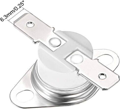 uxcell KSD301 ترموستات 160 درجة مئوية/320 درجة فهرنهايت 10 أمبير عادي مغلق N.C ضبط مفتاح درجة حرارة القرص المفاجئ للميكروويف والفرن وصانع القهوة 5 قطع in Kuwait