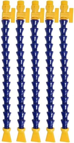 5 قطع 1/4 بوصة PT خرطوم أنابيب تبريد زيت الماء المرن مع مفتاح فوهة مسطحة قابل للتعديل خرطوم حقن أنابيب التبريد لآلة CNC والمخرطة والطحن والآلات الهيدروليكية ونظام تبريد المياه in Kuwait