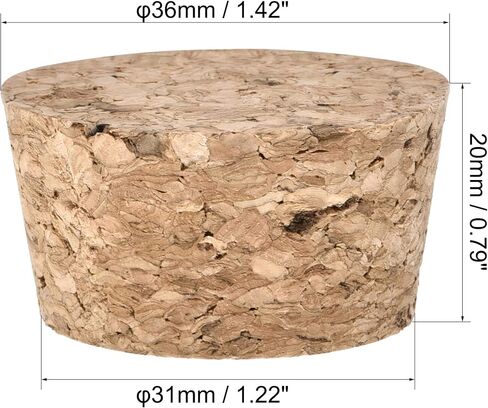 uxcell Tapered Cork Plugs Wooden Stoppers 41x35x20mm for Test Tubes Bottles 10Pcs in Saudi Arabia