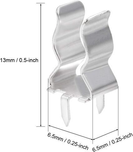 uxcell PC Board Fuse Clip for 5mm x 20mm Glass Ceramic Tube Holder Clamps 20pcs in Saudi Arabia