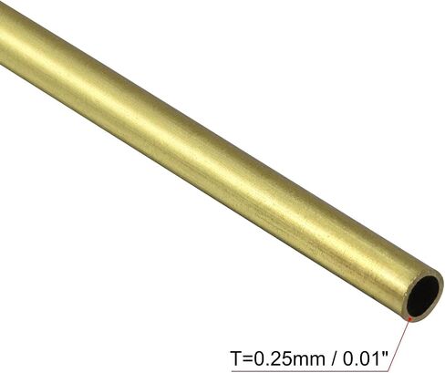 uxcell Brass Round Tube 1.2mm OD 0.25mm Wall Thickness 300mm Length Pipe Tubing 3 Pcs in Saudi Arabia