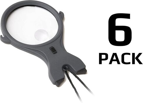 مكبر قلادة Carson® MagniLook 3x مع عدسة موضعية 6x وسلك للرقبة (LK-10) in Kuwait