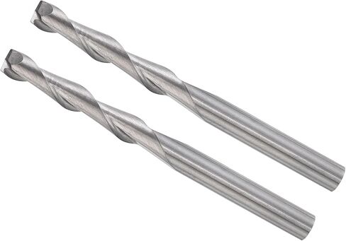 مطاحن نهاية حلزونية CoCud، ساق 1/8 بوصة 3.175 مم × 17 مم من الكربيد الصلب 2-Flute CNC قطع طحن - (التطبيقات: للخشب الرقائقي والبلاستيك الصلب)، قطعتان in Kuwait