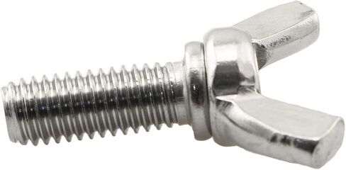 براغي فراشة براغي RLECS 6 قطع M8 1.25 × 20 مم براغي فراشة من الفولاذ المقاوم للصدأ مع صواميل وغسالة، مسامير يدوية لجناح فراشة الإبهام، براغي يدوية لجناح فراشة الإبهام in Kuwait