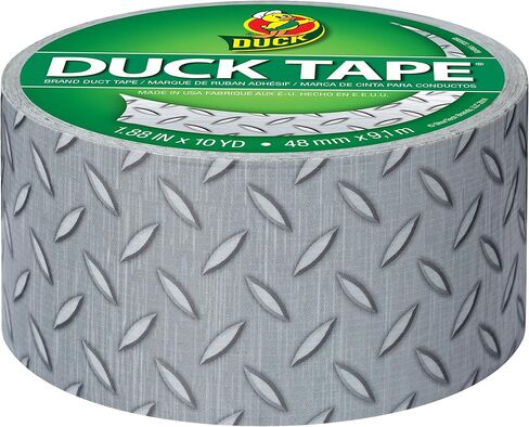 شريط لاصق مطبوع Duck 280410 من Duck Brand، مدقق، 1.88 بوصة × 10 ياردة، لفة واحدة in Kuwait