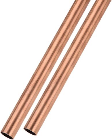 انبوب نحاسي من ميتاليكسيتي (قطر خارجي 17 ملم × جدار 1 ملم × طول 200 ملم) من قطعتين، انبوب مستقيم - لاثاث المنزل والالات والحرف اليدوية in Kuwait