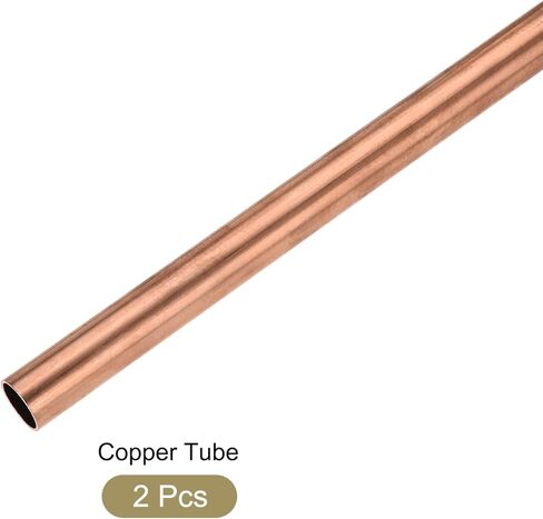 انبوب نحاسي من ميتاليكسيتي (قطر خارجي 17 ملم × جدار 1 ملم × طول 200 ملم) من قطعتين، انبوب مستقيم - لاثاث المنزل والالات والحرف اليدوية in Kuwait