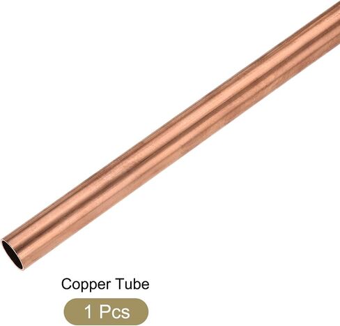 METALLIXITY Copper Tube (18mm OD x 1mm Wall T x 200mm L), Straight Tubing - for Home Furnishing, Machinery, DIY Handicraft in Saudi Arabia