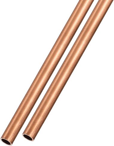 أنبوب نحاسي METALLIXITY (3.5 مم OD × 0.5 مم جدار T × 300 مم طول) قطعتان، أنابيب مستقيمة - للتأثيث المنزلي، والآلات، والحرف اليدوية اليدوية in Kuwait