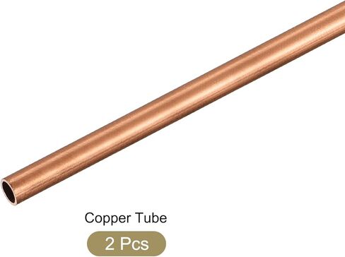أنبوب نحاسي METALLIXITY (3.5 مم OD × 0.5 مم جدار T × 300 مم طول) قطعتان، أنابيب مستقيمة - للتأثيث المنزلي، والآلات، والحرف اليدوية اليدوية in Kuwait