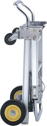 منتجات Safco شاحنة يدوية قابلة للطي قابلة للطي، سعة 250 رطل، إطار من الألومنيوم، لوحة أصابع فولاذية، عجلات مطاطية دوارة ناعمة مقاس 6 بوصات in Kuwait