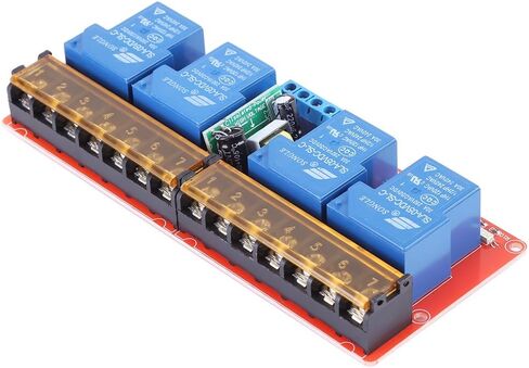 AC100V-250V 30A 4 قناة وحدة التتابع عالية الطاقة DC5V عالية منخفضة المستوى الزناد وحدة تبديل in Saudi Arabia