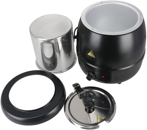 سخان غلاية الحساء بسعة 10.5 كوارت مع غطاء مفصلي، سخان غلاية طعام تجاري يوضع على الطاولة in Kuwait