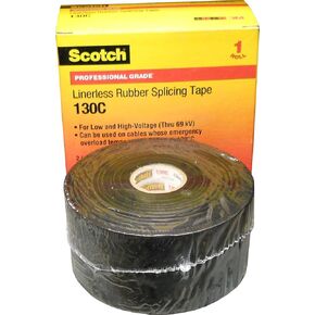 شريط 3M 130C (3/4'X30FT) ، ختم ، مطاط، أسود 0.75 بوصة × 30 قدم in Kuwait